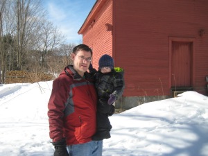 Snowy fun in VT last weekend. Our snow here is just about gone, only snow-plow piles remaining.