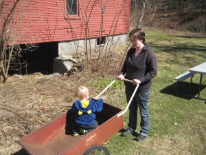I used to ride in that wheelbarrow when I was a kid!