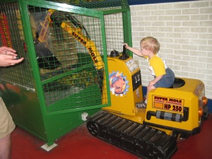 Lewis' favorite construction vehicle!