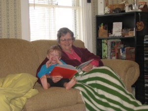 Stories and laughter with grandma. <3